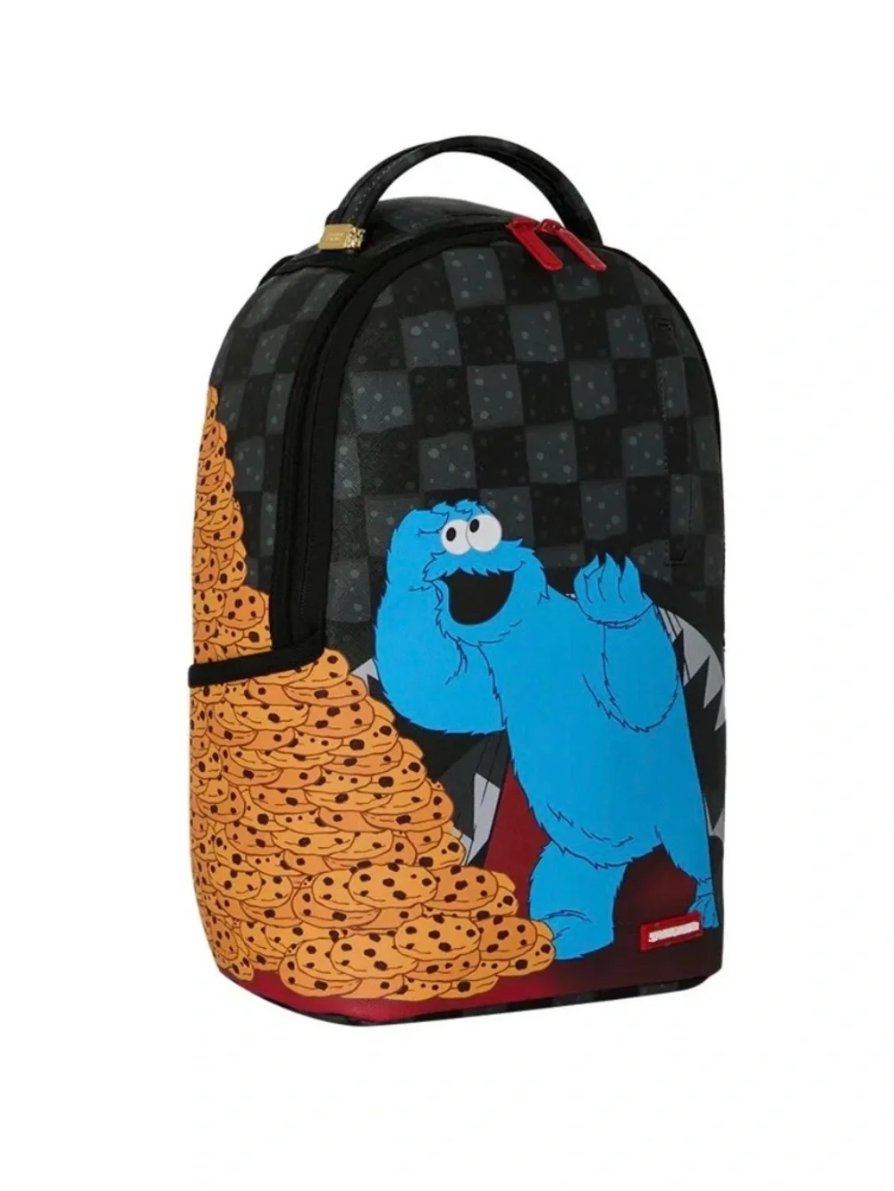 Sprayground Kids Black & Blue Cookie Monster Mini Backpack